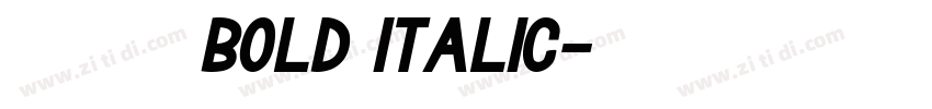 印品雅宋简 Bold Italic字体转换 印品雅宋简 Bold Italic字体转换